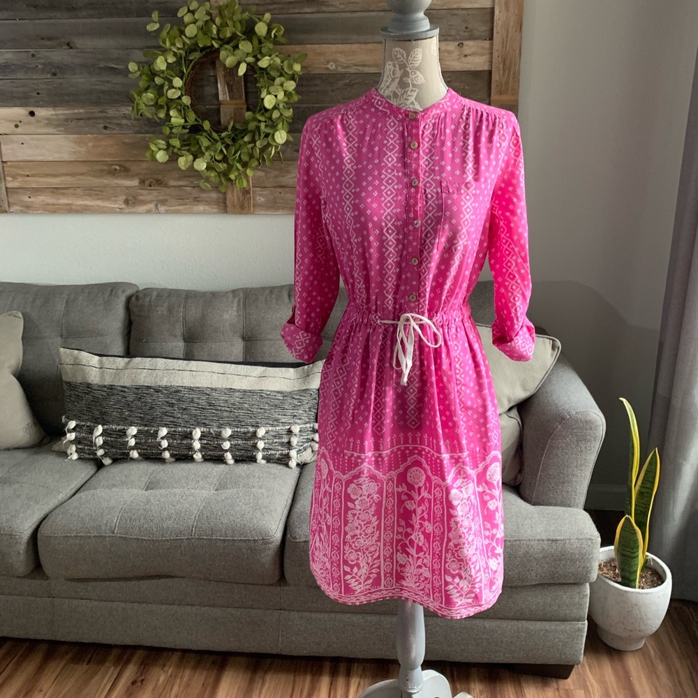 Anthropologie Meadow Rue Anila Button Down Dress
